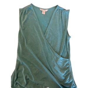 Athleta ‎ Breezy Wrap Tank Camisole Teal XS TP ECH